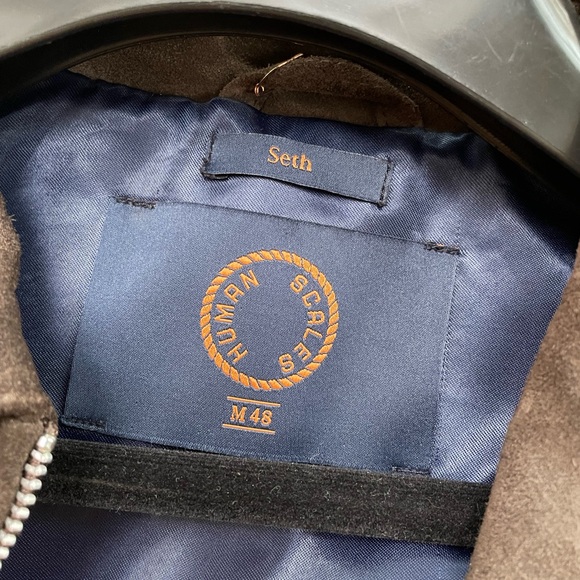 Brown suede bomber jacket size Medium - Picture 4 of 5